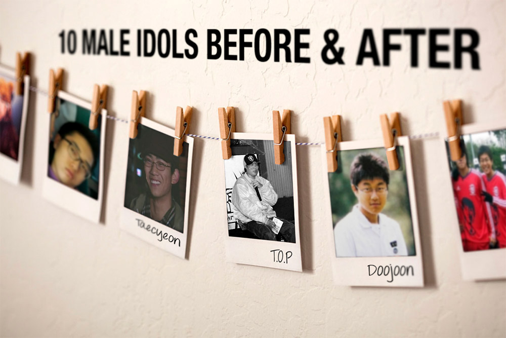 صورة صور ١٠ ر جال من مشاهير الكيبوب قبل وبعد تغيرهم