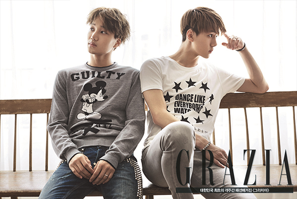 صورة سيهون و كاي استعرضا مظهرهما المنعش في صورهما لمجلة غرازيا