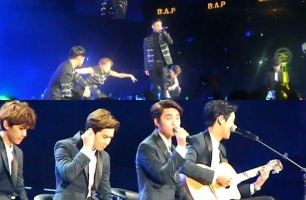 صورة برنامج الميوزك بانك في المكسيك اضطر لإيقاف التصوير مؤقتاً بعد أن قمن المعجبات برمي ملابسهن الداخلية على المسرح