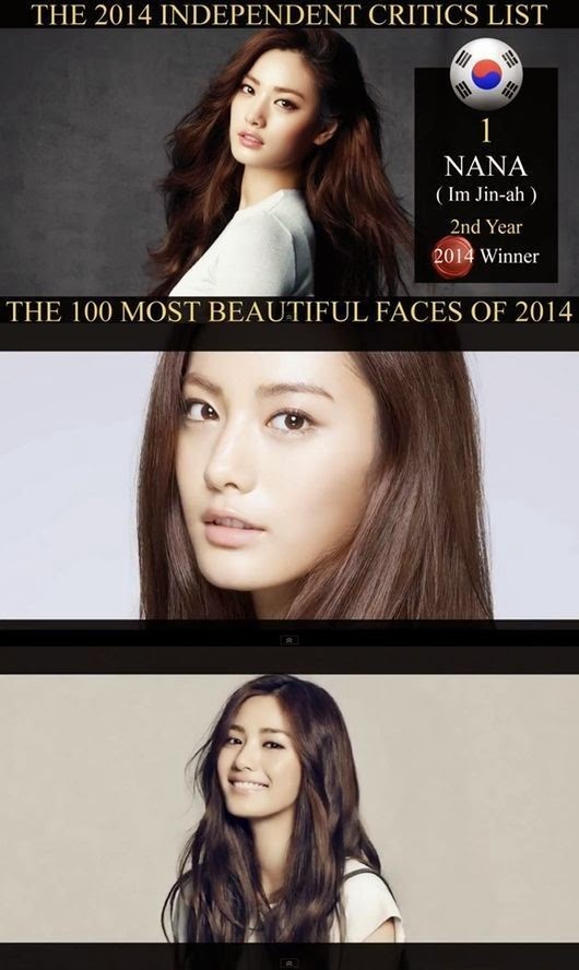 صورة نانا حصلت على المركز الأول كأجمل النساء في العالم لعام ٢٠١٤