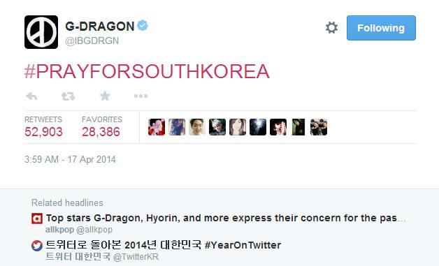 صورة تويتر كوريا كشفوا عن أشهر النجوم وأشهر التغريدات لعام ٢٠١٤