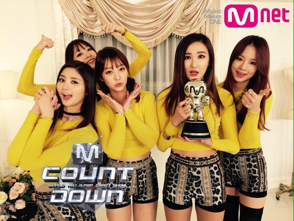 صورة إكسيد فزن بالمركز الأول في حلقة ١٥ يناير من برنامج الـ M!Countdown