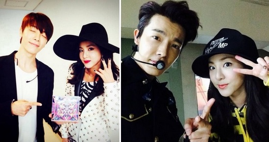 صورة لحظات لطيفة تجمع بين فناني الواي جي و الإس إم