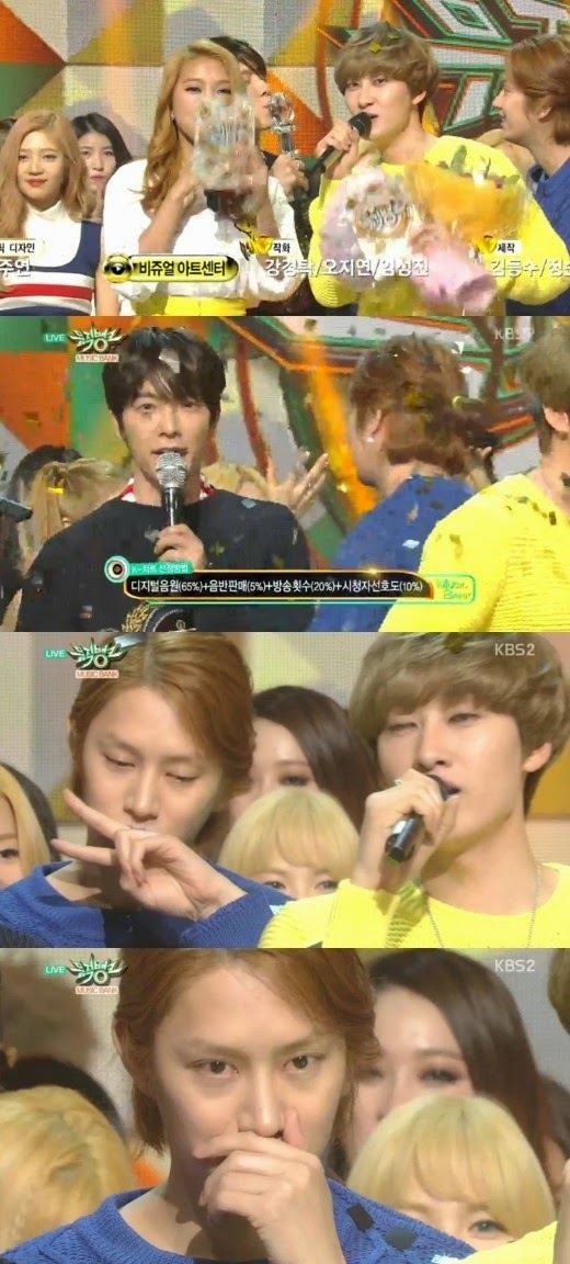 صورة تعليقات مستخدمي الإنترنت على فوز دونغهي و إيونهيوك في الميوزك بانك