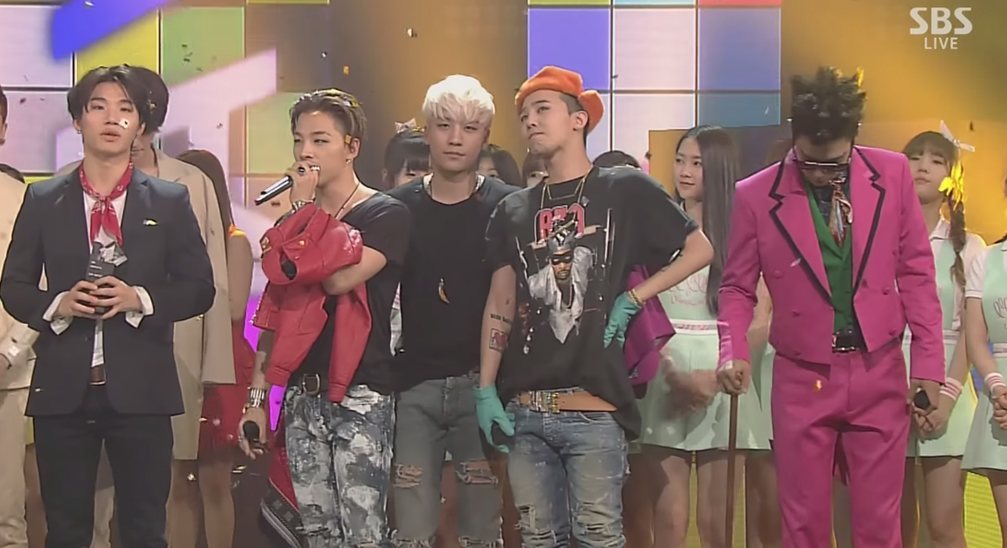 صورة بيغ بانغ فازوا بالمركز الأول + آداءات الفرق في حلقة ١٠ مايو من برنامج الإنكيغايو