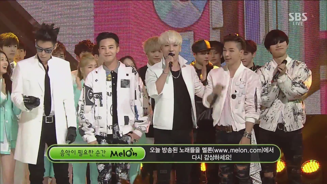 صورة بيغ بانغ فازوا بالمركز الأول + آداءات الفرق في حلقة ١٧ مايو من برنامج الإنكيغايو