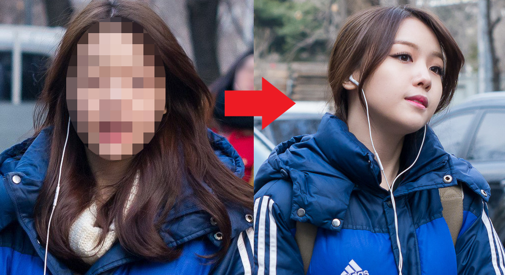 صورة [رأي مستخدمي الإنترنت] صور ميناه قبل وبعد المكياج