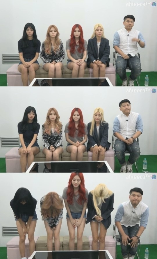 صورة [تعليقات مستخدمي الإنترنت] قيرلز داي يعتذروا مرة أخرى في بث مباشر