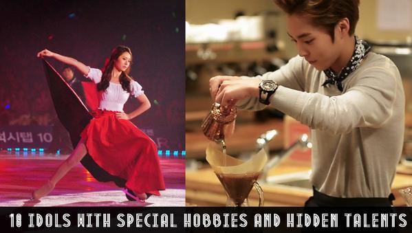 صورة قائمة تضم 17 آيدولز بهواياتهم الخاصة ومواهبهم الخفية