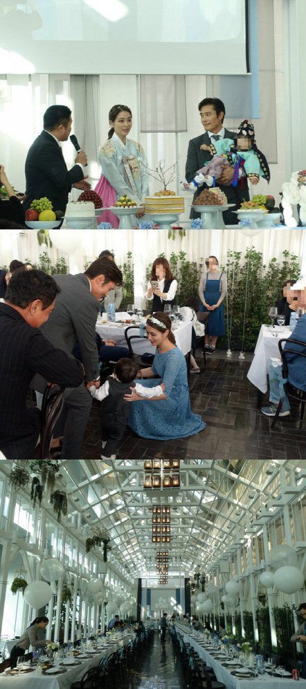 صورة [رأي مستخدمي الإنترنت] لي مين جونغ و لي بيونغ هون أقاما حفل عيد ميلاد ضخم لابنهما