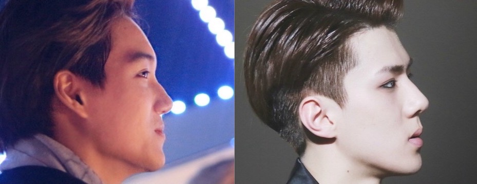 صورة مستخدمي الإنترنت يقولون أن أنف كاي يبدو غريبا مقارنة بسيهون