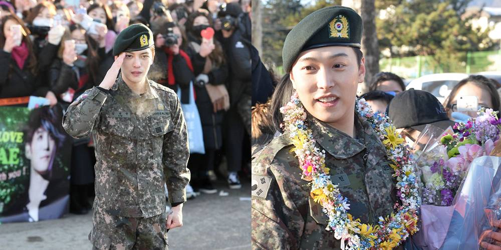 صورة [الآراء] جيجونغ من JYJ وسونغمين من سوبر جونيور أنهيا خدمتهما العسكرية