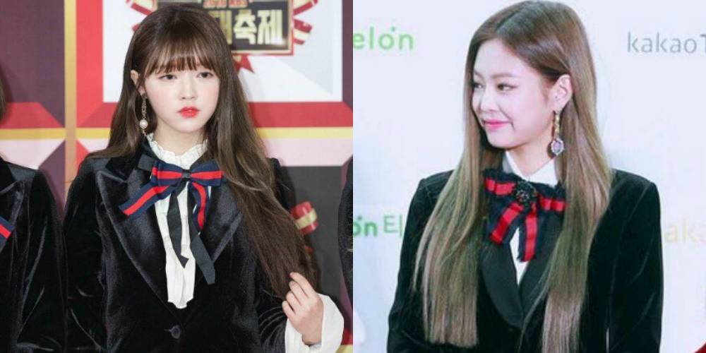 صورة [الآراء] المعجبون يتهمون آوه ماي قيرل بتقليد زي جيني من بلاك بينك