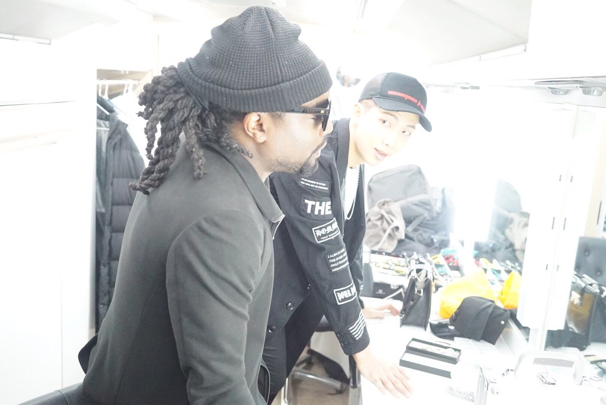 صورة الرابر وايل التقى أخيرا براب مونستر عضو فرقة BTS