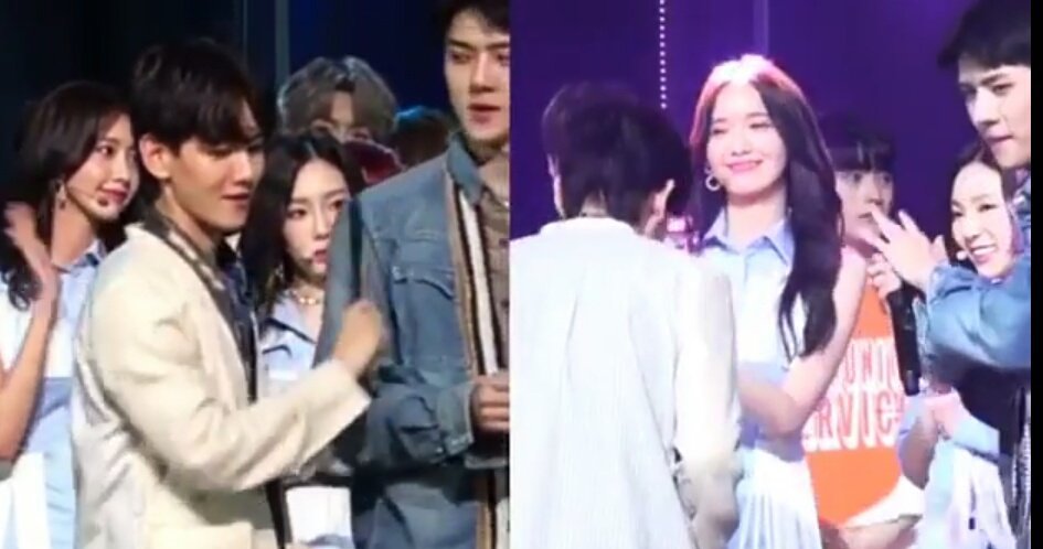 صورة المعجبين أشاروا إلى اللحظة الحرجة حين كانت تايون تقف خلف بيكهيون مباشرة خلال الإم كاونت داون