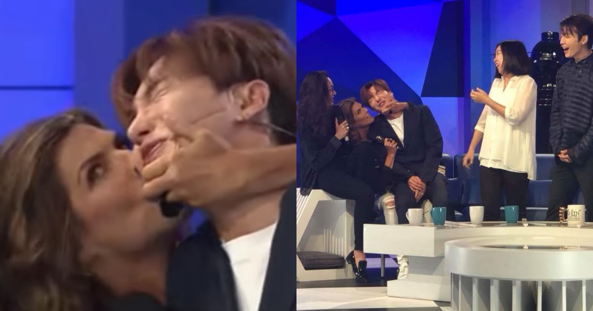 صورة مقدمة برنامج مكسيكي شهير قبّلت ليتوك وشيون بالقوة على التلفاز