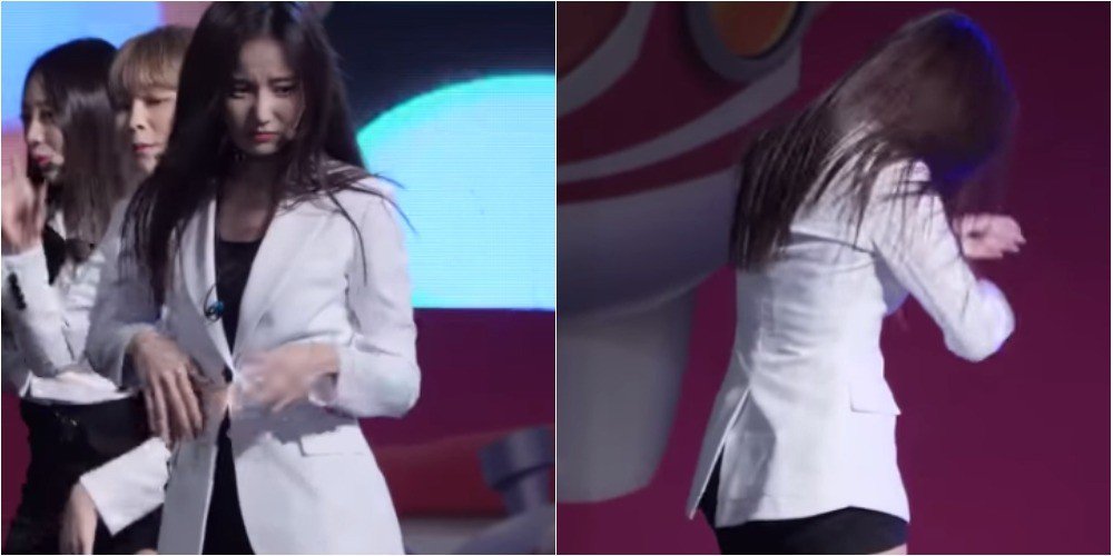 صورة يونوو من مومولاند ابتلعت حشرة بالخطأ حين كانت تؤدي على المسرح