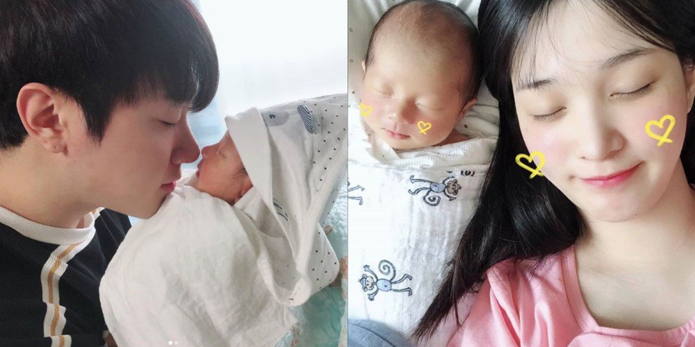 صورة [الآراء] مينهوان ويولهي شاركا بالمزيد من الصور والفيديوهات لمولودهما الجديد