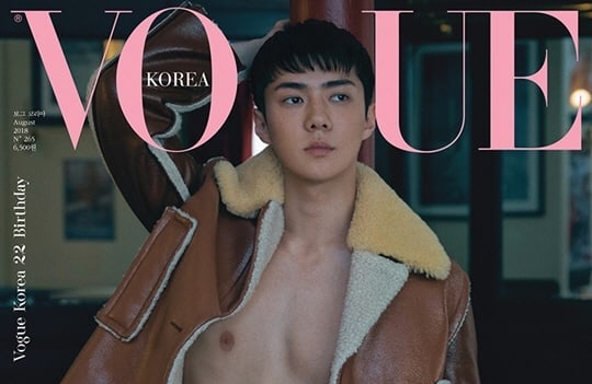صورة عدد مجلة “فوغ كوريا” مع سيهون عضو فرقة إكسو حقق مبيعات قياسية في تاريخ المجلة