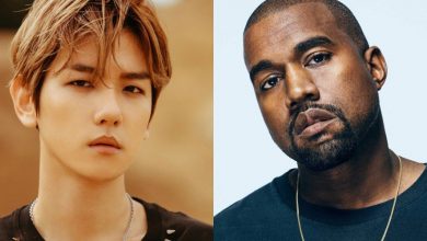 صورة كانييه ويست بدأ بمتابعة بيكهيون على تويتر