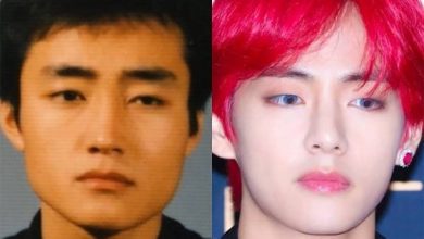 صورة [الآراء] V جذب الاهتمام بشبهه الكبير بوالده والذي يُظهر بأنه ورث وسامته الشديدة منه