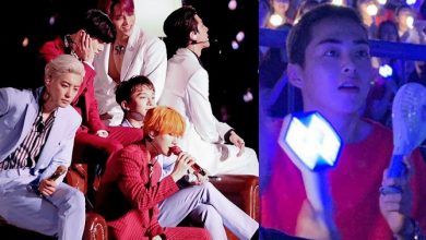 صورة شيومين الذي التحق بالجيش مؤخرا أسعد المعجبين بظهوره الغير متوقع بين الحضور في حفل إكسو اليوم