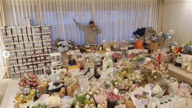 صورة [الآراء] لي مين هو استعرض كمية الهدايا الضخمة التي حصل عليها من معجباته في يوم ميلاده